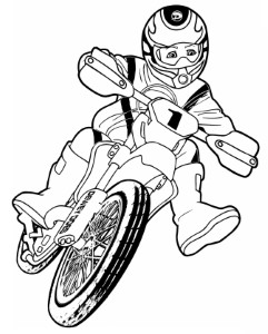 honda dirt bike coloring pages – Kids Coloring Page (With images ...