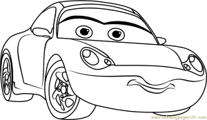 Sally from Cars 3 Coloring Page Free Cars 3 Coloring | Cars ...