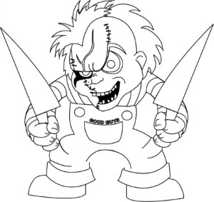 The best free Chucky coloring page images. Download from 47 ...