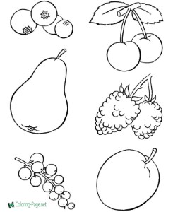 Food Coloring Pages