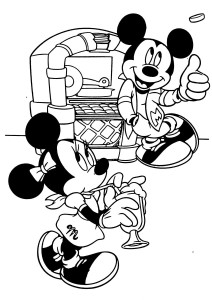 7 Pics of Mickey And Minnie Mouse Birthday Coloring Pages - Mickey ...