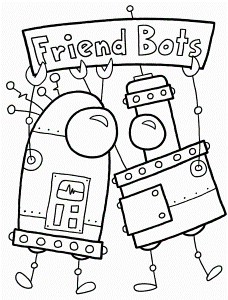 coloring pages of robots - High Quality Coloring Pages