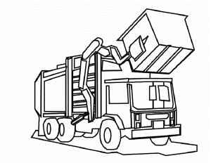 Free Garbage Truck Coloring Page, Download Free Clip Art, Free ...
