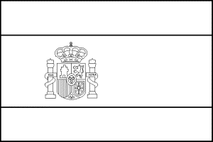 Spain Flag Coloring Page For Kids | Flags Coloring pages of ...