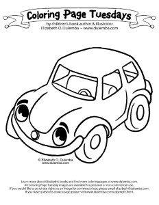 dulemba: Coloring Page Tuesday - Car