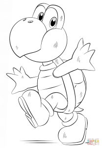 Koopa Troopa coloring page | Free Printable Coloring Pages