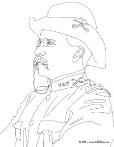 President theodore roosevelt coloring pages - Hellokids.com