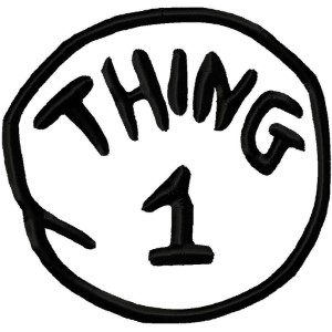 Thing 1 Clipart - Clipart Kid