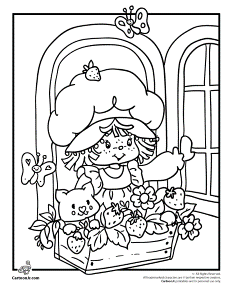 Classic Strawberry Shortcake Coloring Page | Cartoon Jr.
