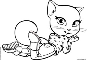 Print talking tom cat angela coloring pages | Coloring pages, Disney coloring  pages, Talking tom cat