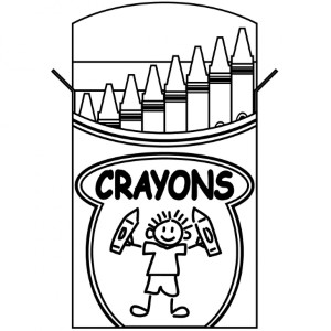 Crayon Color Page - ClipArt Best