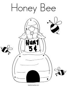 Honey Bee Coloring Page - Twisty Noodle