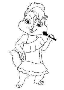Alvin And The Chipmunks Coloring Page - Coloring Pages for Kids ...