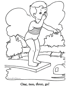 Summer coloring pictures for kid