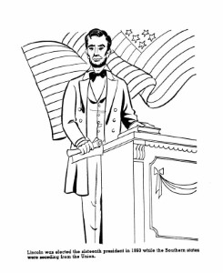 Abraham Lincoln Coloring Page | SS Patriotic | Pinterest | Abraham ...
