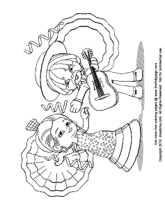 Cinco de Mayo Music - Free Coloring Pages for Kids - Printable ...