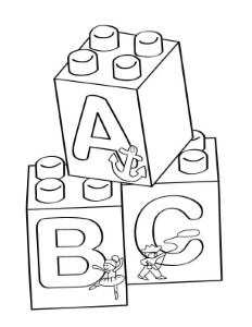 Lego A-B-C blocks coloring page - Free Printable Coloring Pages | Abc coloring  pages, Abc coloring, Lego blocks printable
