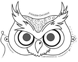Halloween Coloring Pages | Owl coloring pages, Owl mask, Halloween coloring  pages