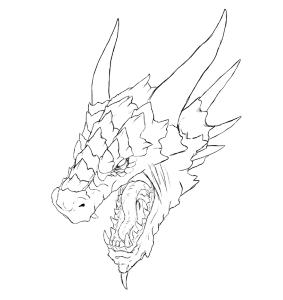 How to Draw a Realistic Dragon Head in 3D Space