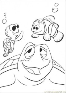 Coloring Pages In School (Cartoons > Finding Nemo) - free