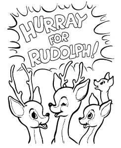 Rudolph The Red Nosed Reindeer Coloring Pages | Coloring Pages