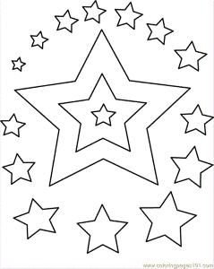 Coloring Pages Stars Coloring (Education > Shapes) - free