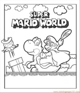 Super mario world coloring pages | coloring pages for kids