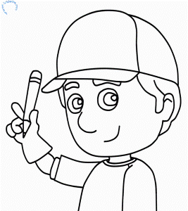How to draw Manny from Handy Manny | Videos.mn