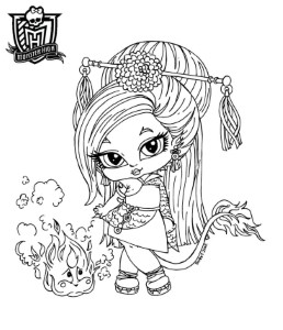 monster high coloring pages | Emmy