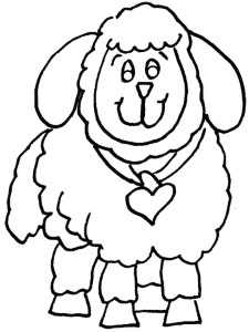 awesome lovely Sheep Coloring Pages For Kids | Great Coloring Pages
