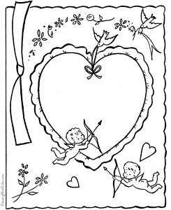 Free Cupid Coloring Pages - 012