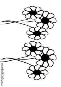 Daisy flower printable template Mike Folkerth - King of Simple