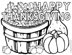 Happy Thanksgiving 3- Coloring Page « Crafting The Word Of God
