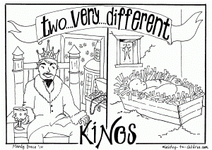 Coloring Page &quotTwo Very Different Kings" Herod Vs Jesus
