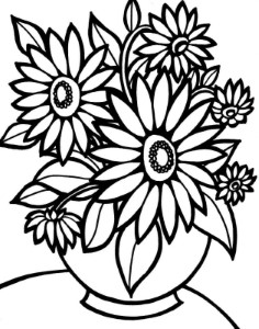 Free Printable Flowers Coloring Pages | Coloring Pages Kids Collection