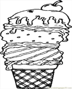 Other ~ Printable Ice Cream Sundae Coloring Pages ~ Coloring Tone
