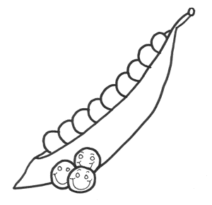 Green Peas Vegetable Coloring Pages | Vegetable coloring pages, Coloring  pages, Pea vegetable