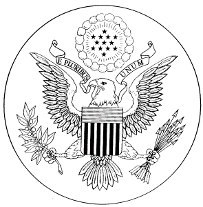 Great seal of the United States coloring page