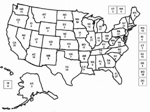 United States Map Coloring Page For Kids Printable Coloring Sheet