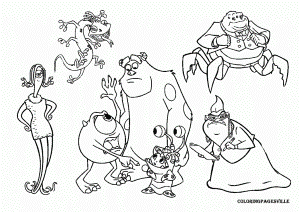 Monster Inc Coloring Pages - Free Coloring Pages For KidsFree