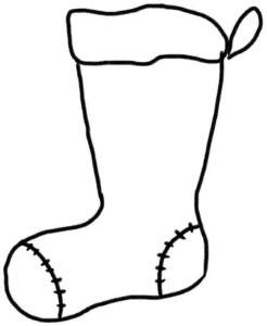 Free Christmas Stocking Coloring Sheets For Kids 5382#