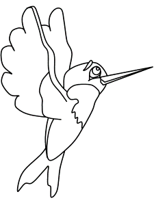Birds Hummingbird2 Animals Coloring Pages & Coloring Book