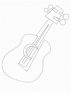 guitar pictures to color | Coloring Picture HD For Kids | Fransus