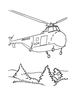 Coloring Pages Army Planes