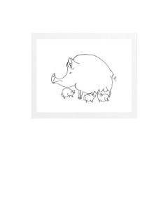 The pigArt Print by Pablo Picasso (40x50cms.) at Posters Point