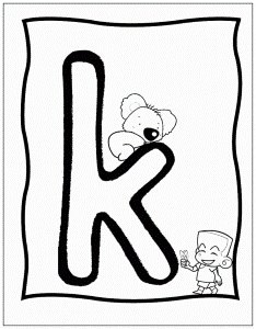 Alphabet Letter K Coloring Pages Kids Colouring Pages 250319
