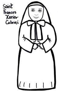 St Frances Xavier Cabrini All Saints Day Coloring Page - Free ...
