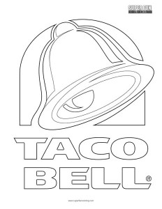 Taco Bell Logo Coloring Page - Super Fun Coloring