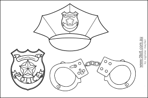 7 Pics of Police Officer Hat Coloring Page - Police Hat Template ...