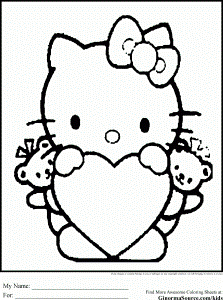 Coloring Pages Hello Kitty Stop Bullying Sports Themed Parties ...
